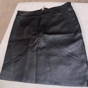 Boutique leather skirt